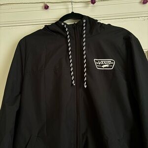 "Vans" Black Windbreaker Jacket